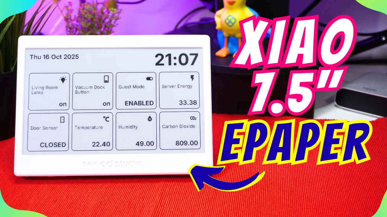 A Local E-Paper Dashboard for Home Assistant (Seeed Studio Xiao 7.5 inch ePaper Display + ESPHome)