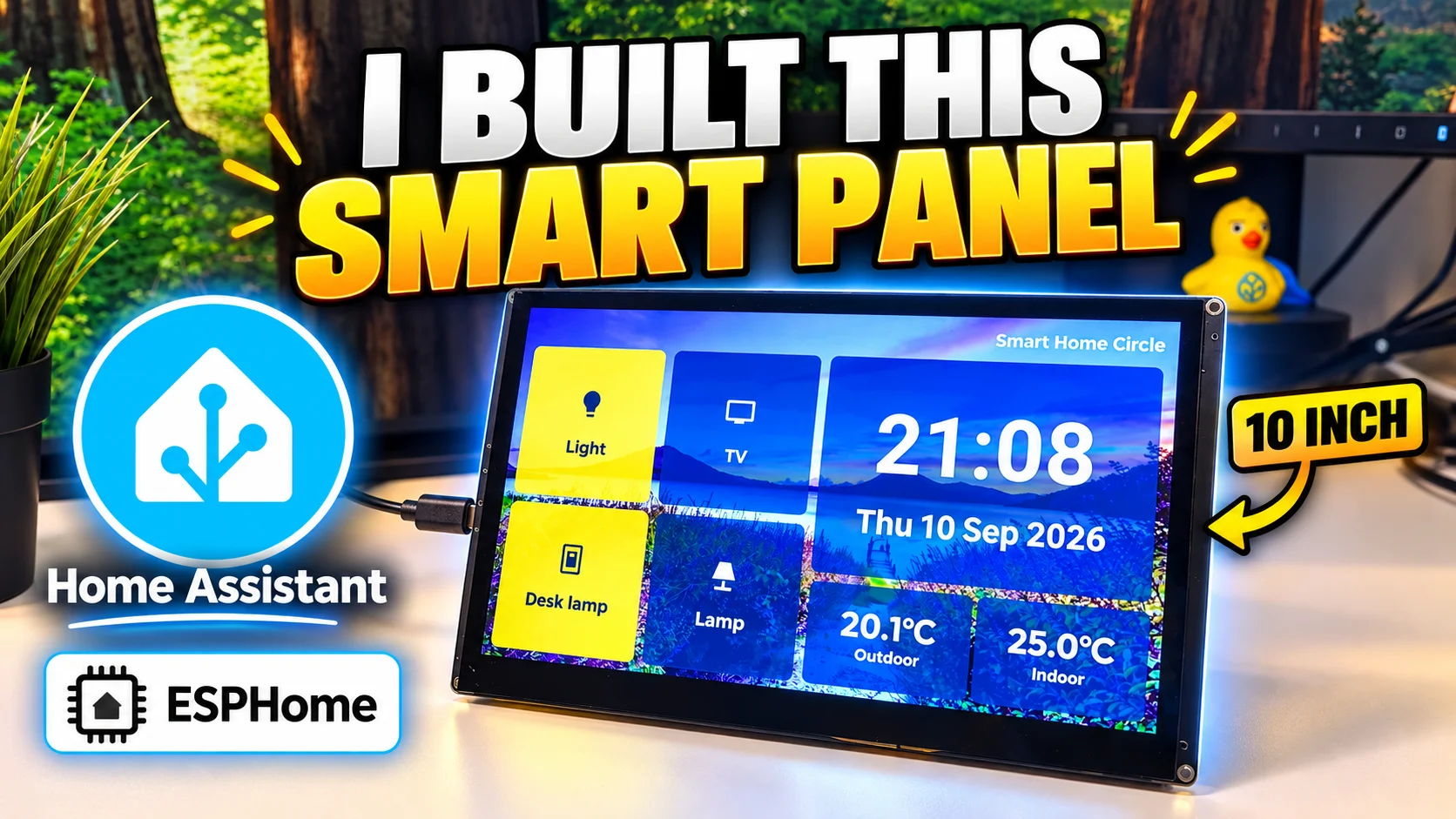 How to Build a Smart Home Dashboard for Home Assistant with Elecrow ESP32-P4 and ESPHome LVGL